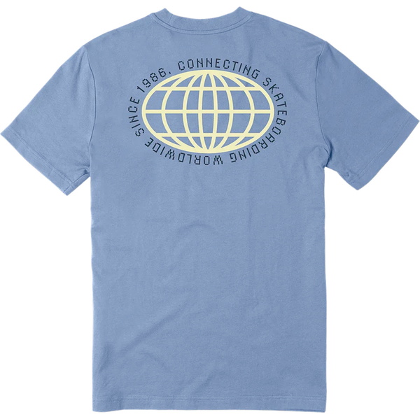 2026 Etnies Mens Worldwide T-Shirt 4130004195 - Stone